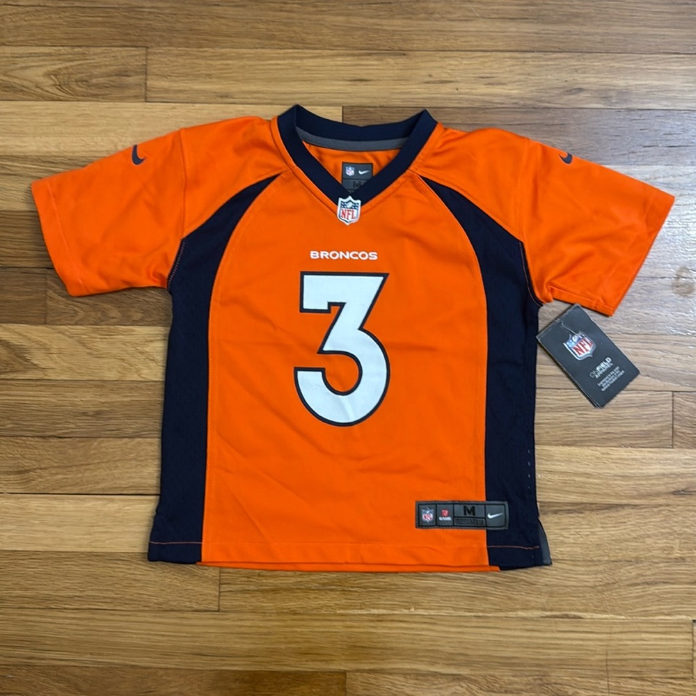 Nike NFL Boy’s Denver Broncos Russell Wilson Jersey New With Tags Size M